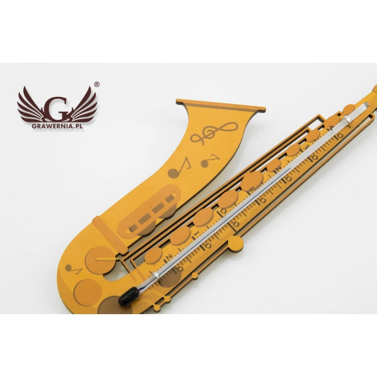 Saxophone Thermometer - Colorful UV Print - TER004