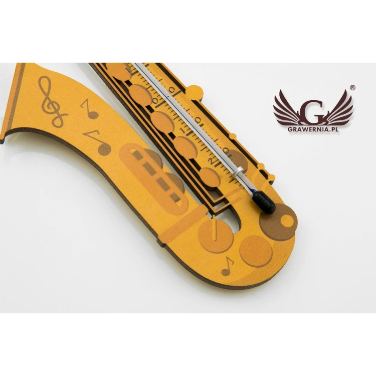 Saxophone Thermometer - Colorful UV Print - TER004