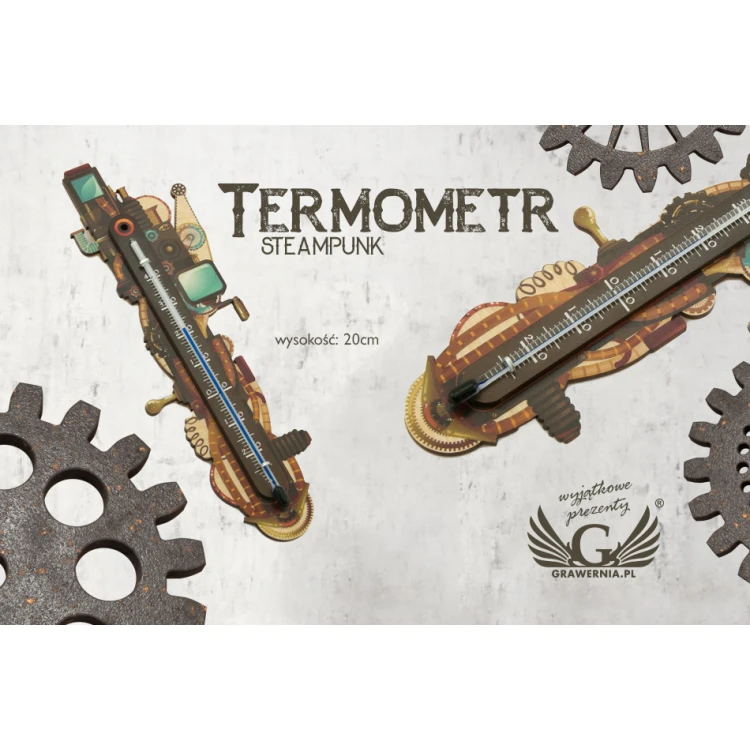Steampunk Thermometer - UV Digital Print - TER010