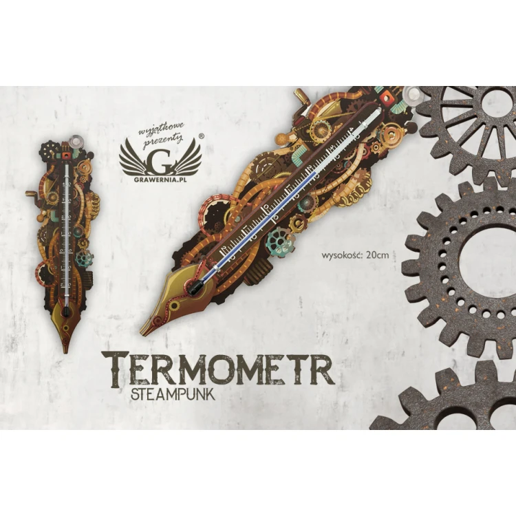 Steampunk Thermometer - UV Digital Print - TER011