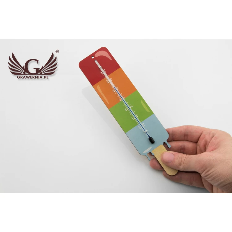 Ice Cream Shaped Holiday Thermometer - UV Digital Print - TER002