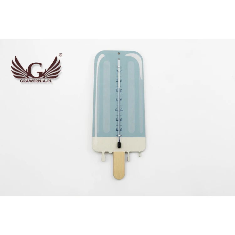 Ice Cream Shaped Holiday Thermometer - UV Digital Print - TER003