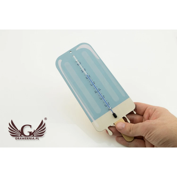 Ice Cream Shaped Holiday Thermometer - UV Digital Print - TER003