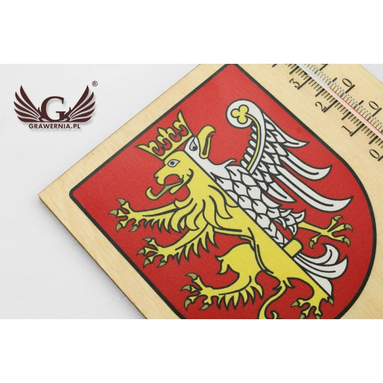 Thermometer with city coat of arms - UV digital print - TER014