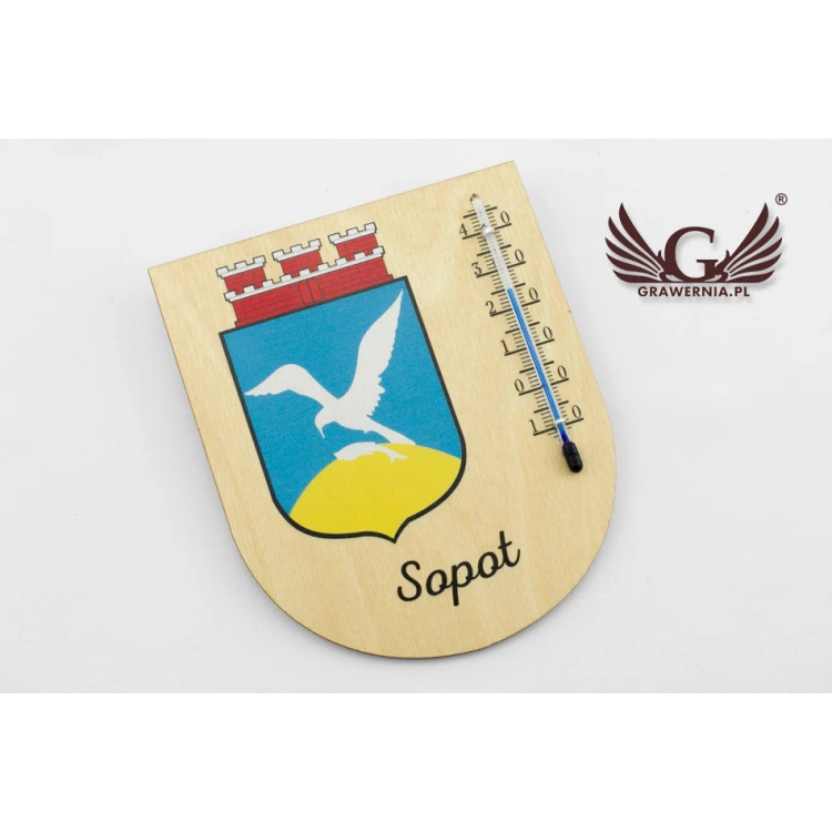 Thermometer with city coat of arms - UV digital print - TER015
