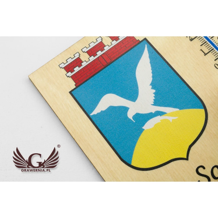 Thermometer with city coat of arms - UV digital print - TER015