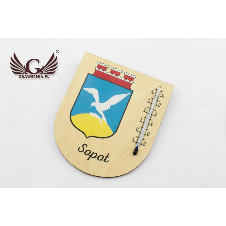 Thermometer with city coat of arms - UV digital print - TER015