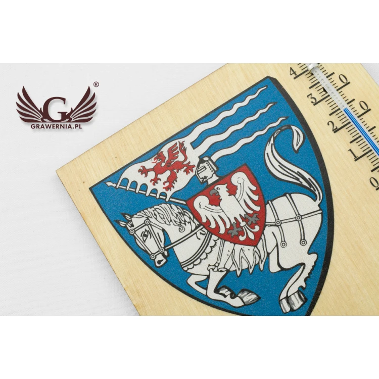 Thermometer with city coat of arms - UV digital print - TER016