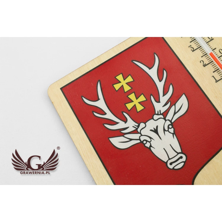 Thermometer with city coat of arms - UV digital print - TER018