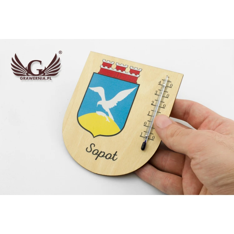 Thermometer with city coat of arms - UV digital print - TER015