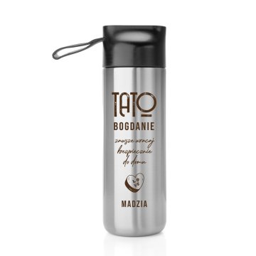 Stainless Steel Thermos Castor - 600ml - Gift for Dad - TRM009