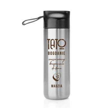 Stainless Steel Thermos Castor - 600ml - Gift for Dad - TRM009