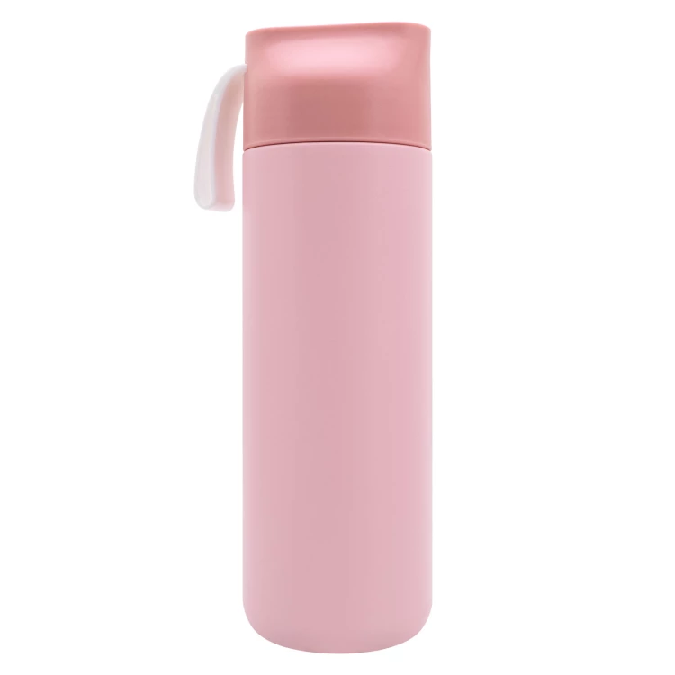 Stainless steel thermos with engraving - pink - 600 ml - TRM012
