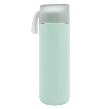 Stainless steel thermos with engraving - turquoise - 600 ml - TRM011