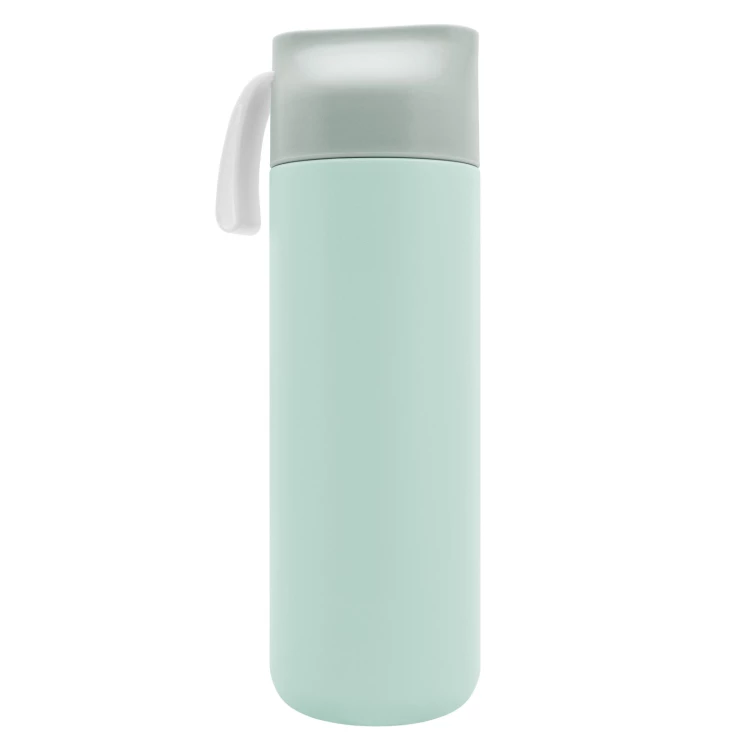 Stainless steel thermos with engraving - turquoise - 600 ml - TRM011