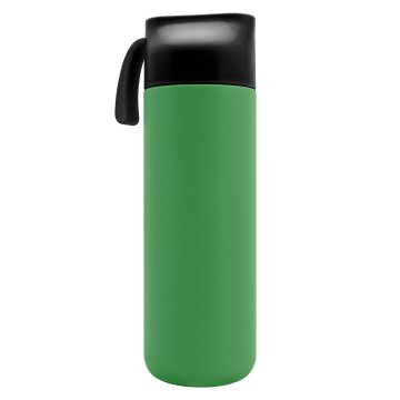Stainless steel thermos with engraving - green - 600 ml - TRM014
