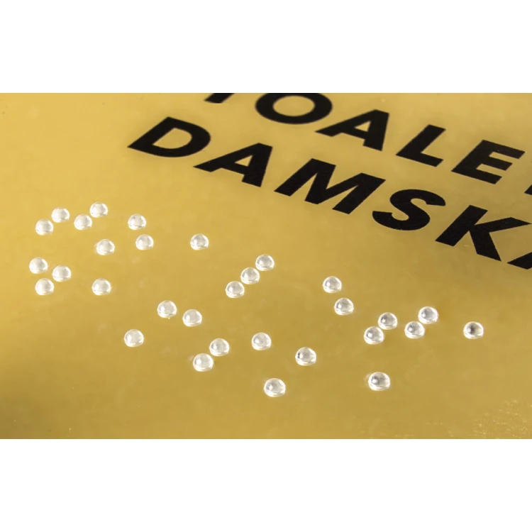 Women's Toilet - Plexi sign with Braille lettering on spacers - size 100x160mm - TAB267