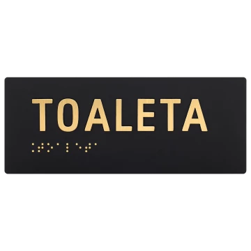 Toilet - Braille sign - size 150x60mm - TAB595