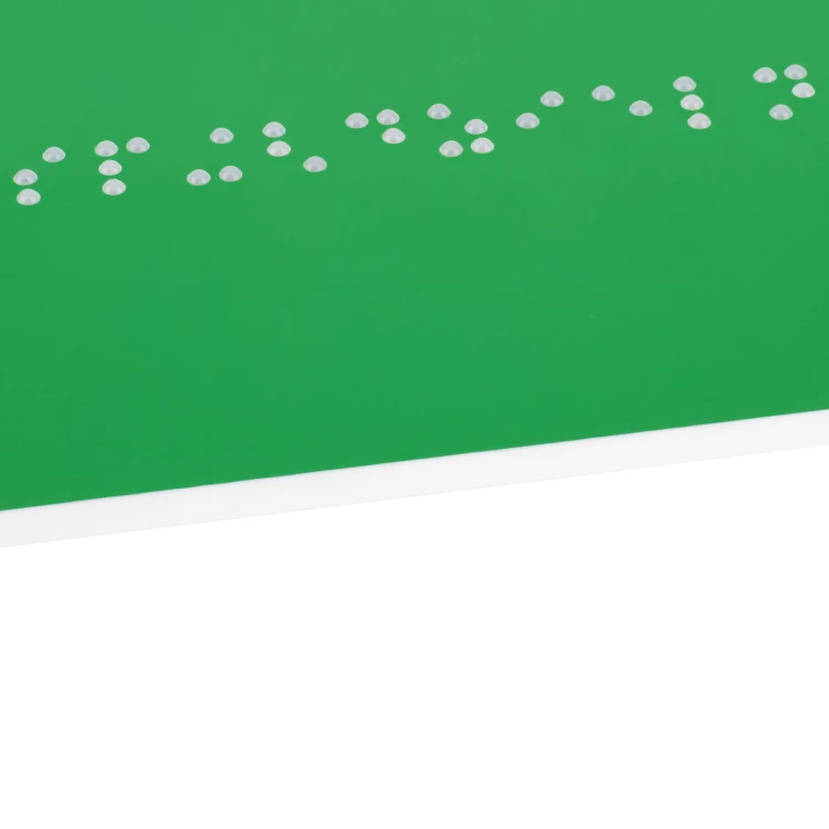Toilet - Braille plaque - green engraving laminate - size 350x200mm - TAB597