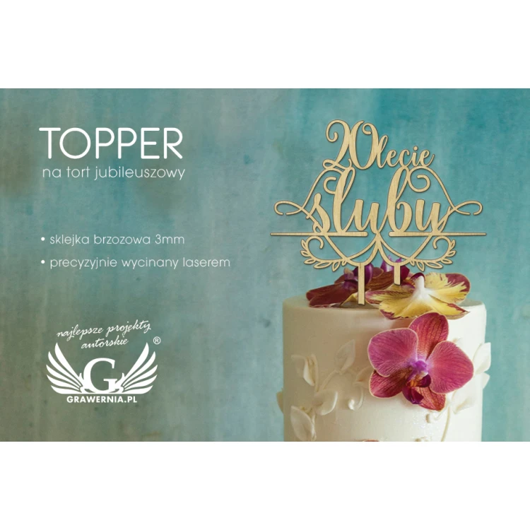 Anniversary Cake Topper - Wedding Anniversary - TOP027