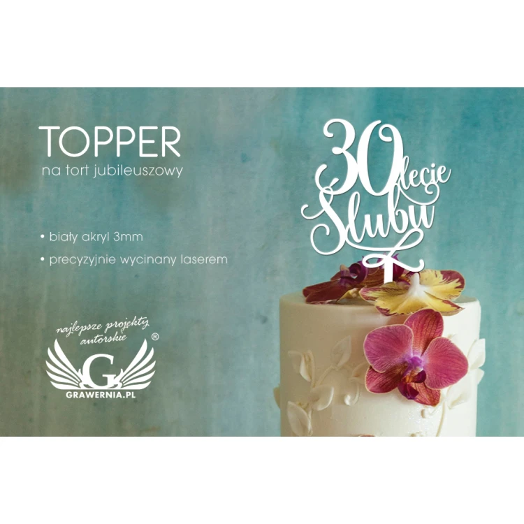 Anniversary Cake Topper - Wedding Anniversary - TOP028