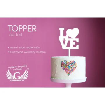Cake Topper - Love - TOP039