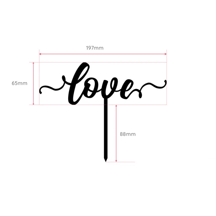 Cake Topper - Love - TOP052
