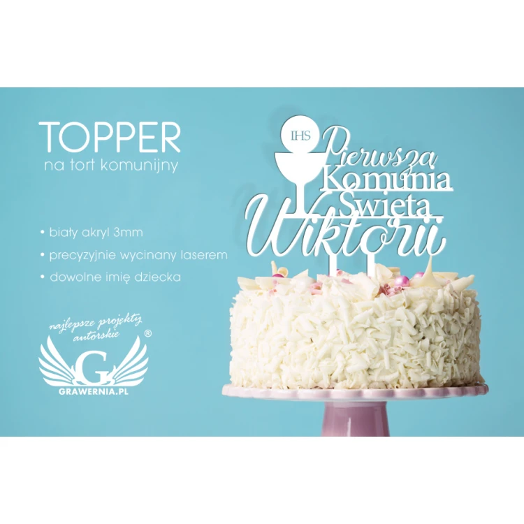 Cake Topper - First Holy Communion - TOP017