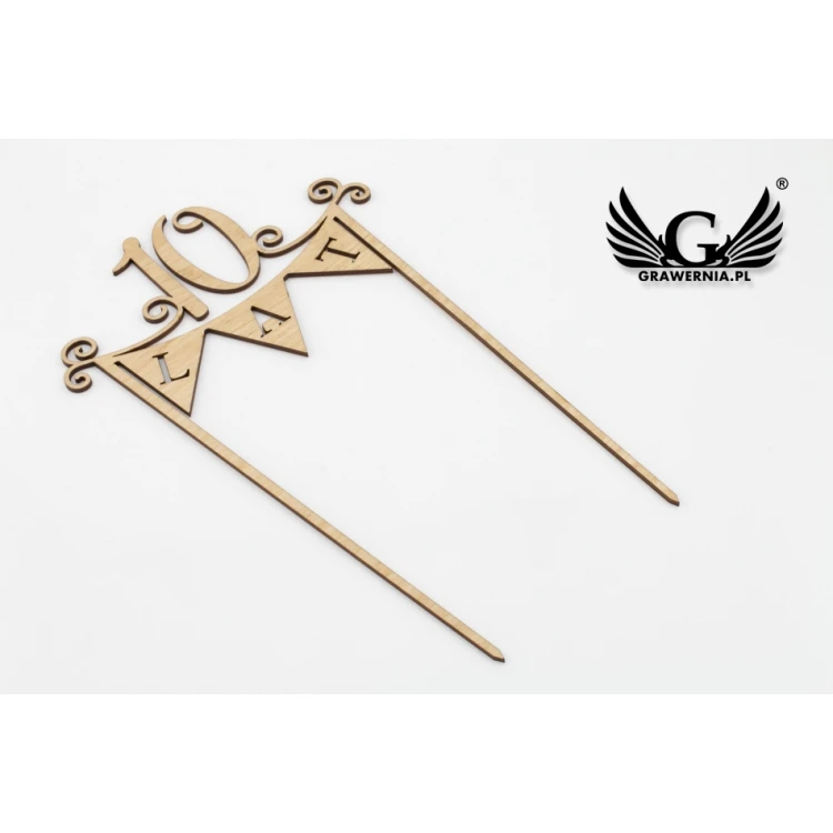 Birthday Cake Topper - 10 years - TOP020