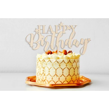 Birthday Cake Topper - Happy Birthday - TOP055