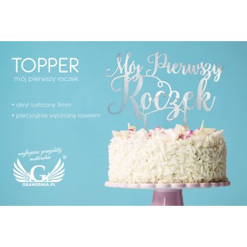 Birthday Cake Topper - My First Birthday - TOP035