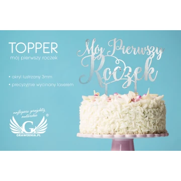 Birthday Cake Topper - My First Birthday - TOP035