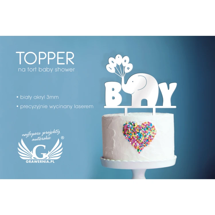 Baby Shower Cake Topper - TOP010