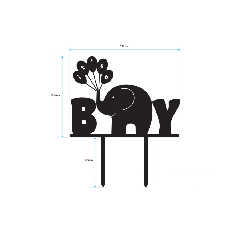 Baby Shower Cake Topper - TOP010