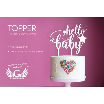 Baby Shower Cake Topper - TOP011
