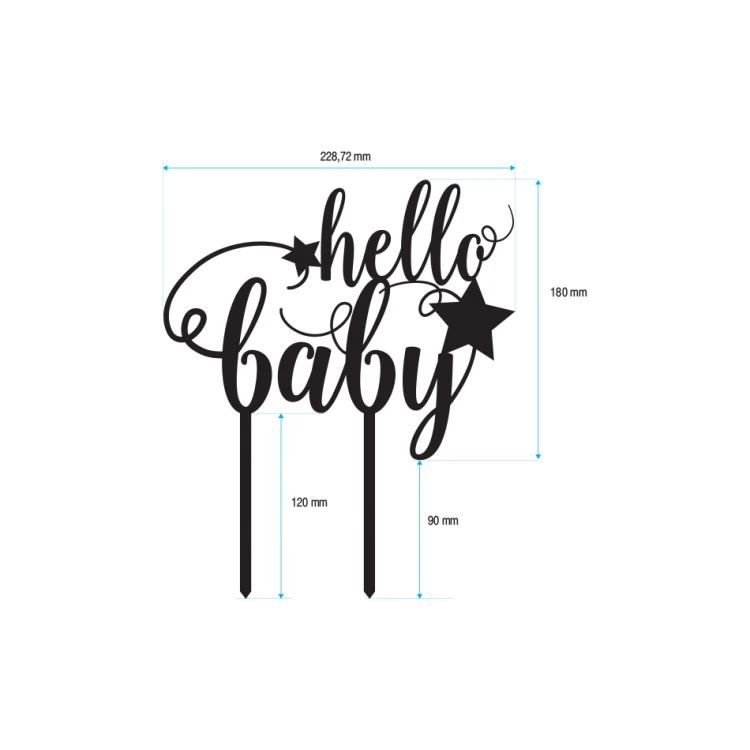 Baby Shower Cake Topper - TOP011