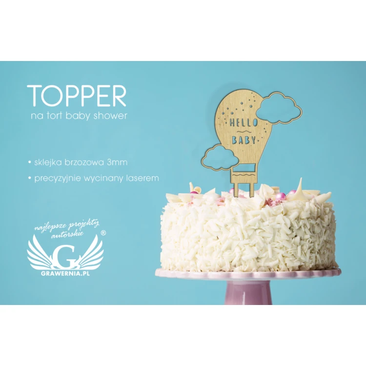 Baby Shower Cake Topper - TOP019