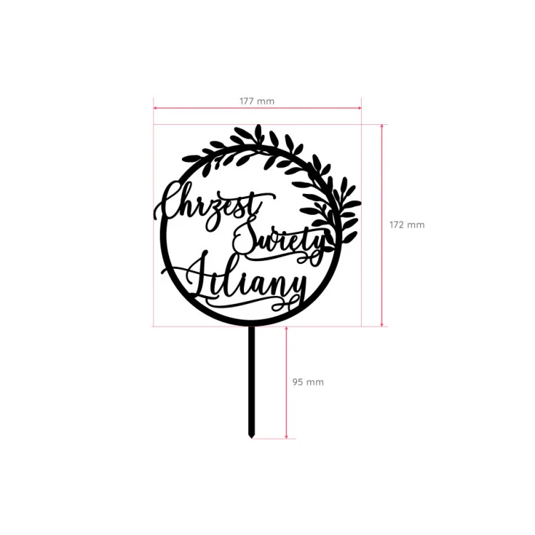 Cake Topper - Holy Baptism - TOP049