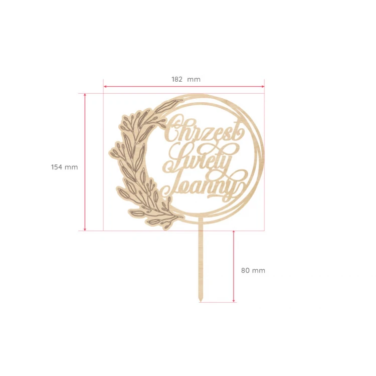Cake Topper - Holy Baptism - TOP057