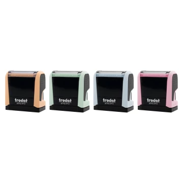 TRODAT Printy 4912 PASTEL self-inking stamp - text plate size: 47mm x 18mm - TRD012