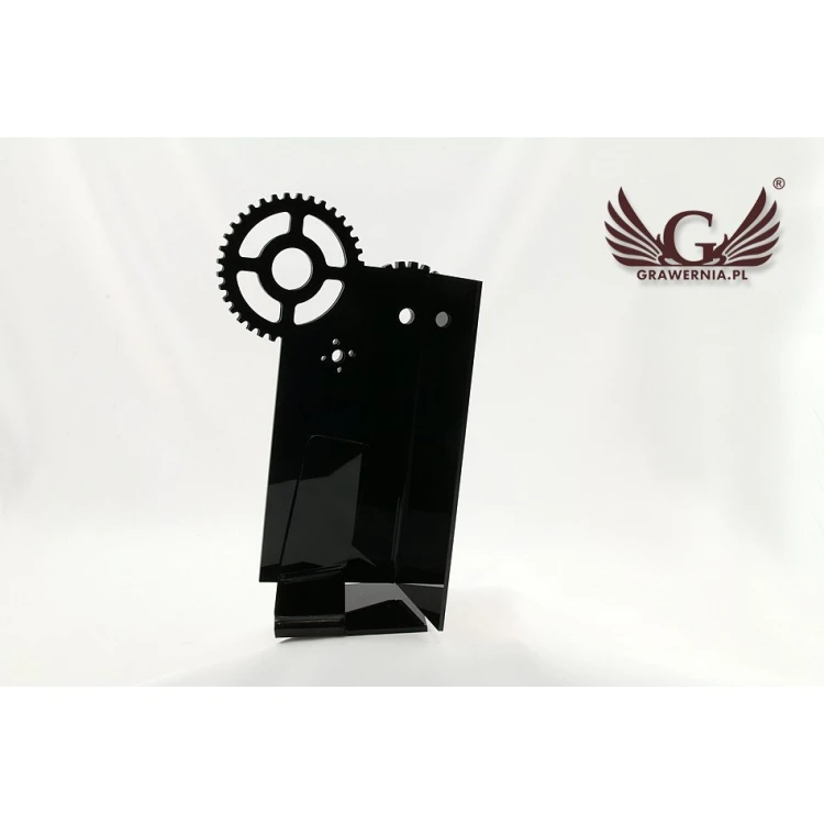 Acrylic Trophy Gear Wheels - Laser Engraving and UV Printing - Model DTA33