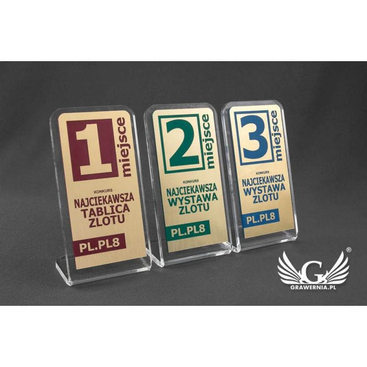 Acrylic Trophy - SIMPLE STAND - model DTA53