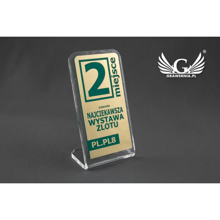 Acrylic Trophy - SIMPLE STAND - model DTA53
