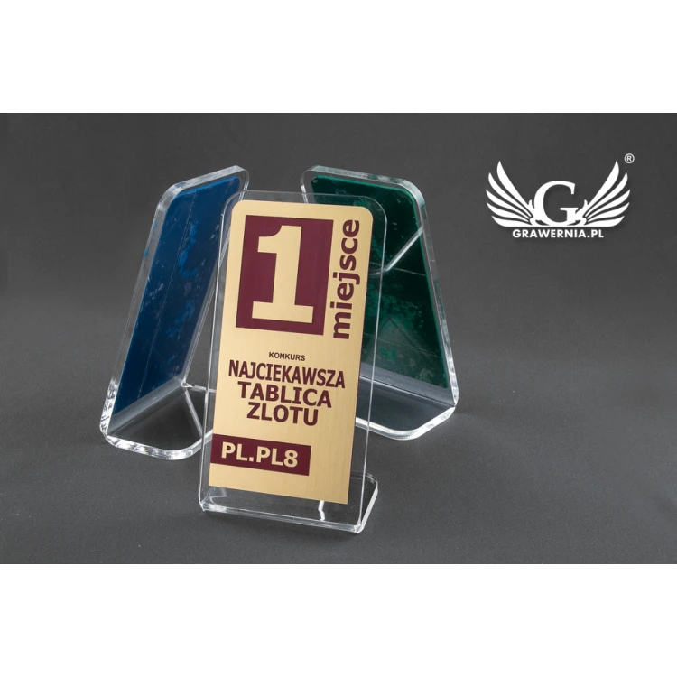 Acrylic Trophy - SIMPLE STAND - model DTA53