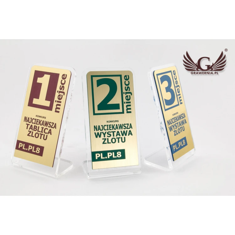 Acrylic Trophy - SIMPLE STAND - model DTA53