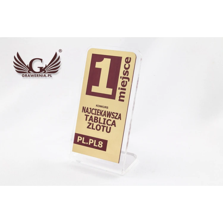 Acrylic Trophy - SIMPLE STAND - model DTA53
