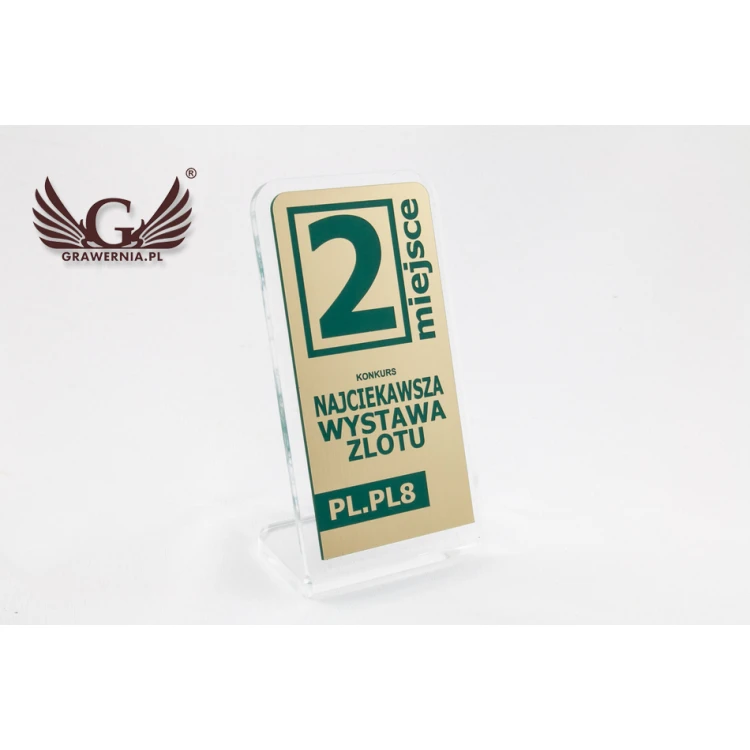 Acrylic Trophy - SIMPLE STAND - model DTA53