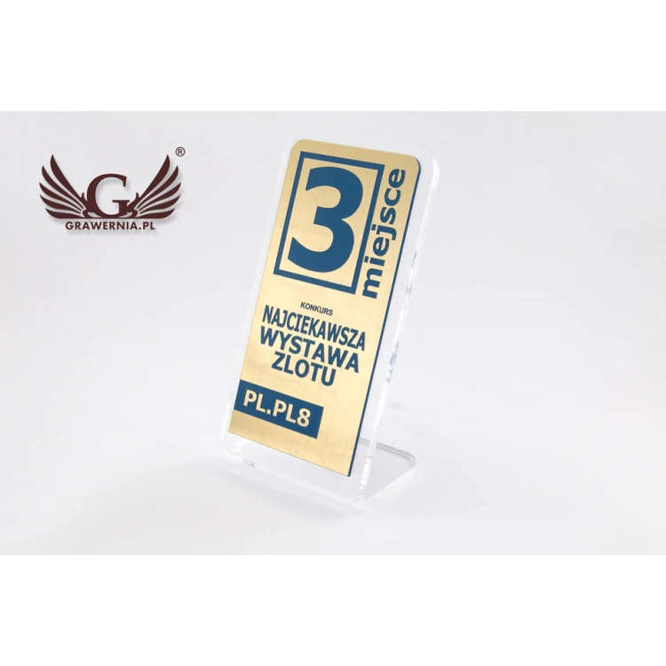 Acrylic Trophy - SIMPLE STAND - model DTA53