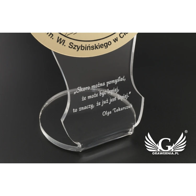 Acrylic Trophy - STUDENT - model DTA65