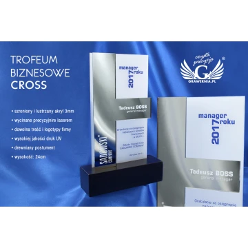 Business Trophy - CROSS - model DTA42 - height 24cm